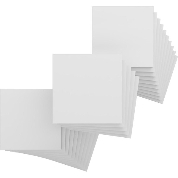 Ekena Millwork 7 3/4W x 7 3/4H x 5/8T PVC Hobby Boards, Unfinished, 25PK HBP08X08X625DUN - main